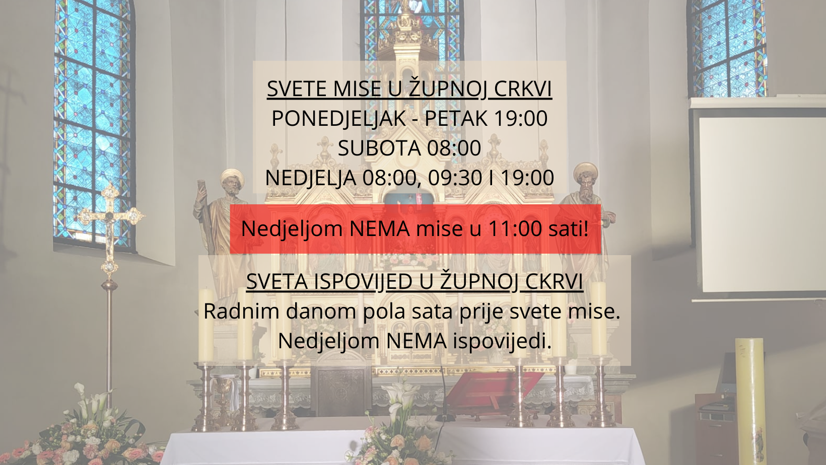DEVETNAESTA NEDJELJA KROZ GODINU, 07. kolovoza 2022.
